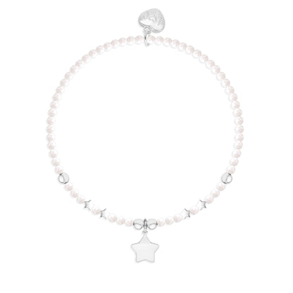 Holly Jolly crystal beaded charm bracelet