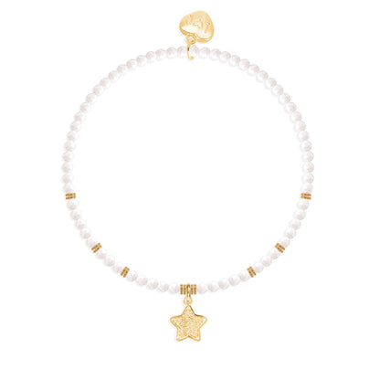 Merry Christmas crystal beaded charm bracelet