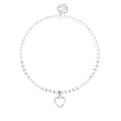 Secret Santa crystal beaded charm bracelet