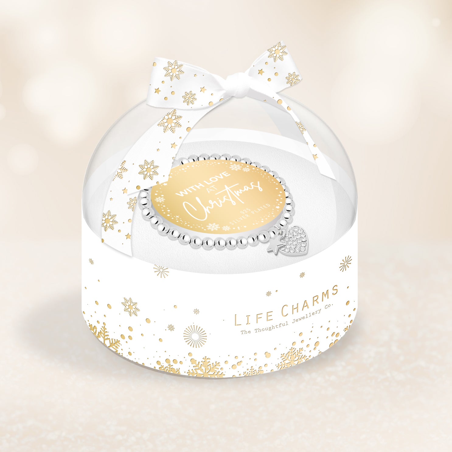 Christmas Bracelet in Bauble Gift Box - With Love at Christmas