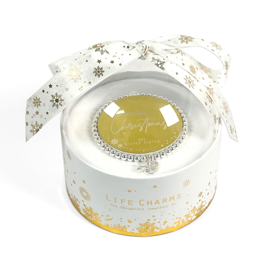 Christmas Bracelet in Bauble Gift Box - Merry Christmas