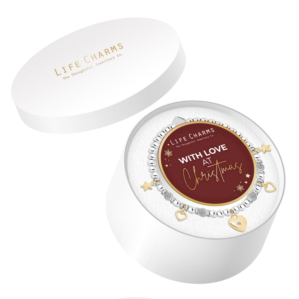 Elegant Christmas hat box - With Love at Christmas