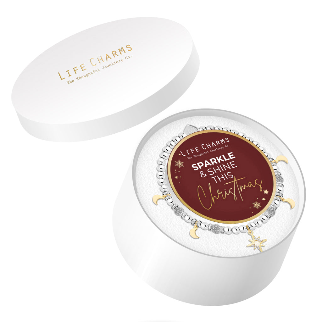 Elegant Christmas hat box - Sparkle & Shine