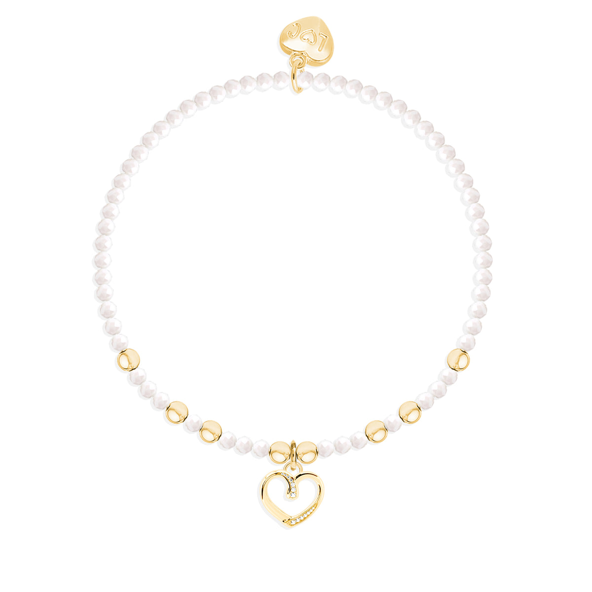 Bestie-mas crystal charm bracelet on a hanging card