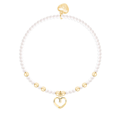 Bestie-mas crystal charm bracelet on a hanging card