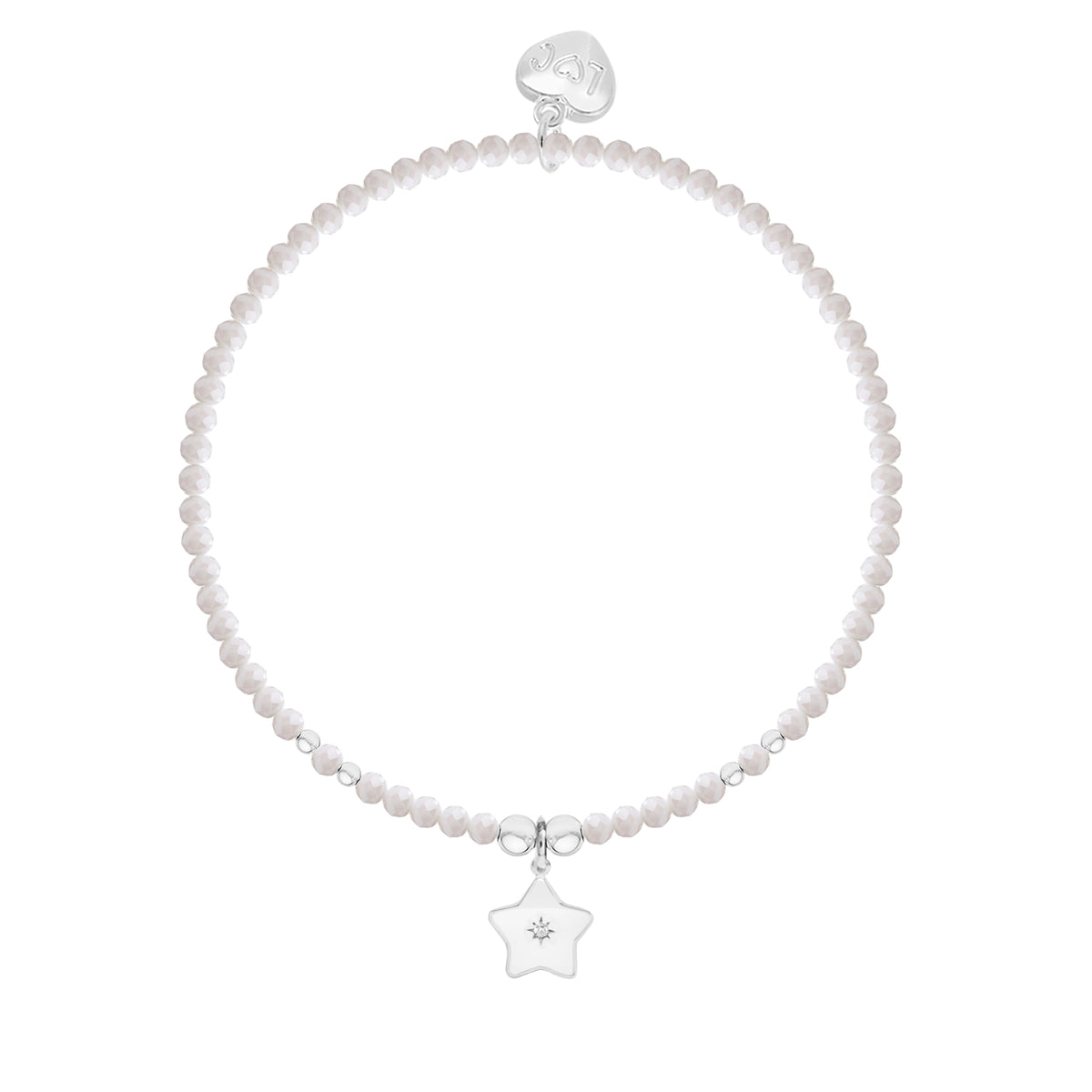 Merry Christmas crystal charm bracelet on a hanging card