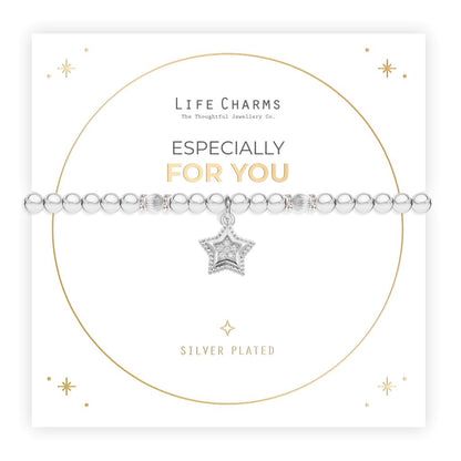 Silver charm bracelet with Christmas sleeve - Especially for you
