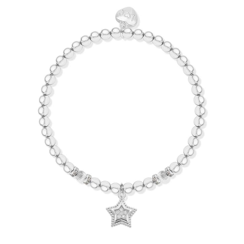 Silver charm bracelet with Christmas sleeve - Especially for you