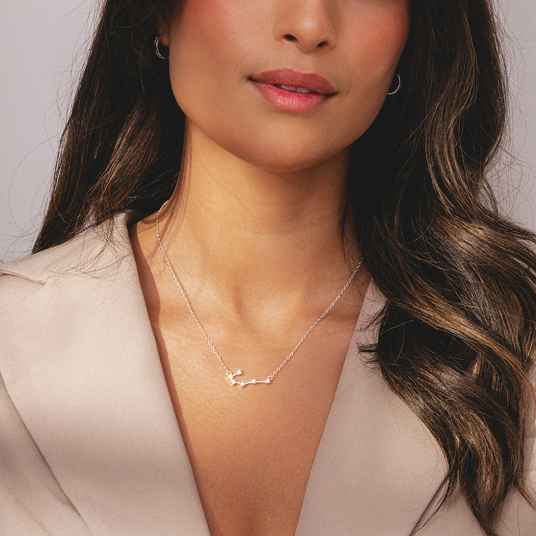 Cancer Silver Zodiac Constellation Necklace