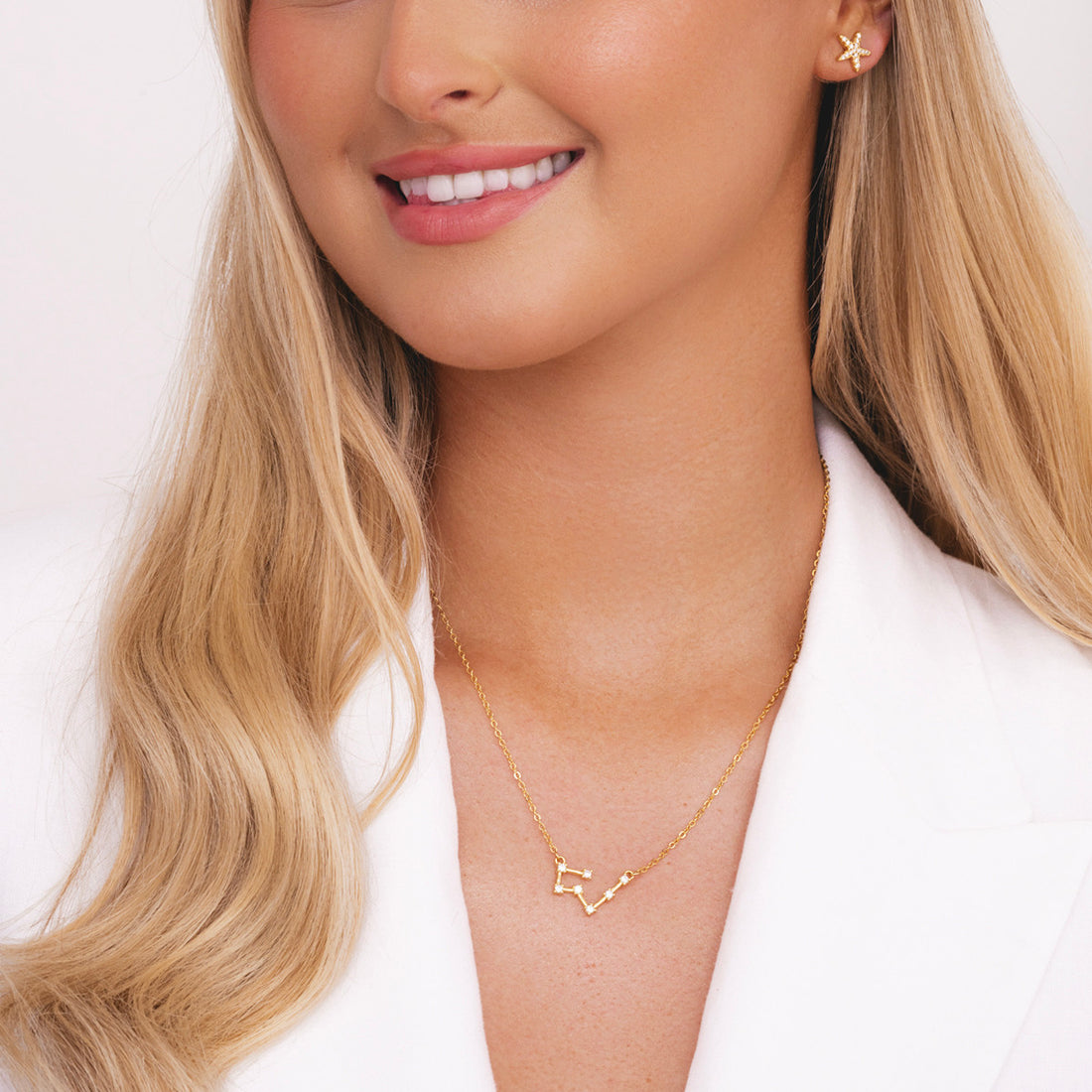 Taurus Gold Zodiac Constellation Necklace