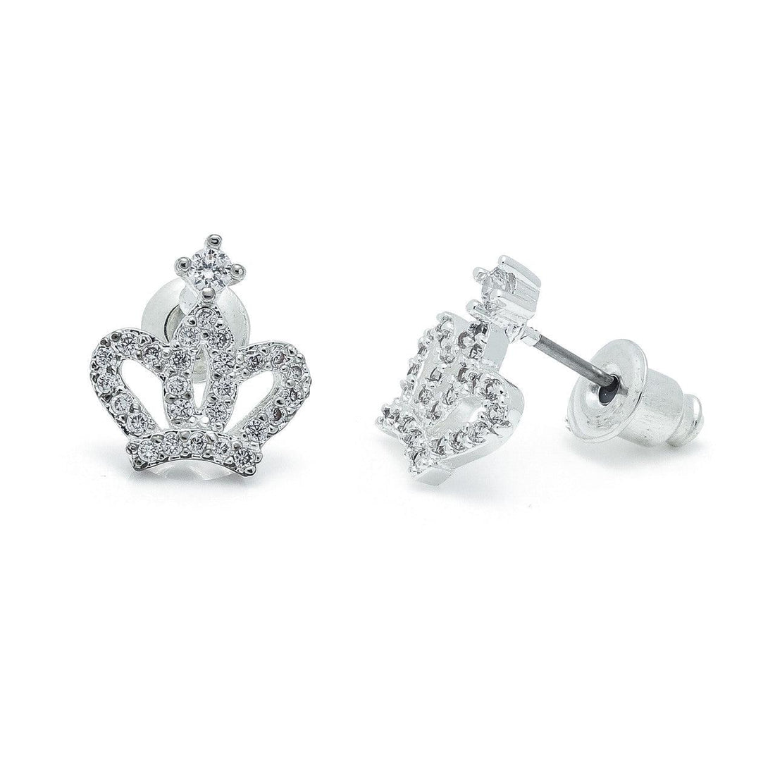 Crown silver studs
