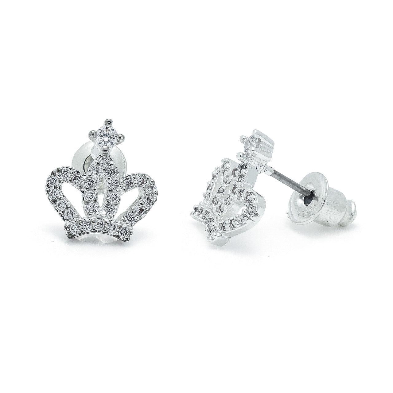 Crown silver studs
