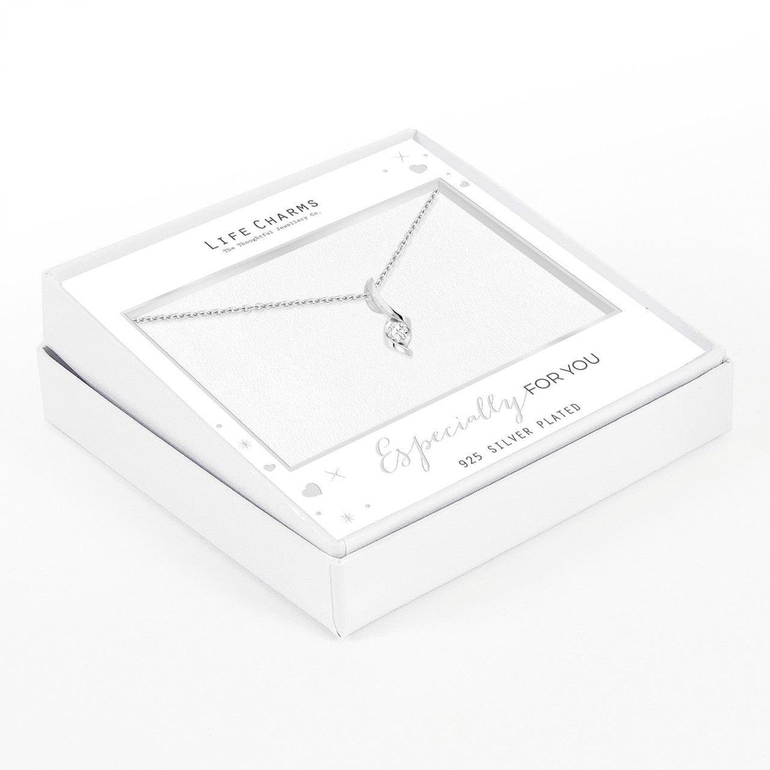 Crystal motif pendant necklace