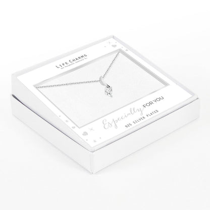 Crystal motif pendant necklace