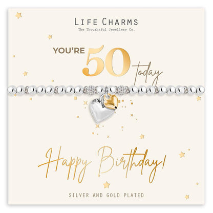 Happy 50th Birthday bracelet