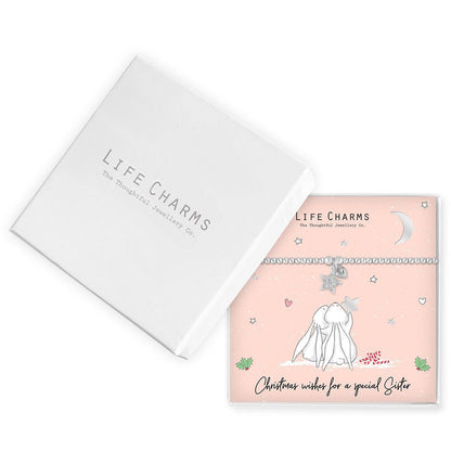 Rosey rabbits christmas wishes for a special sister