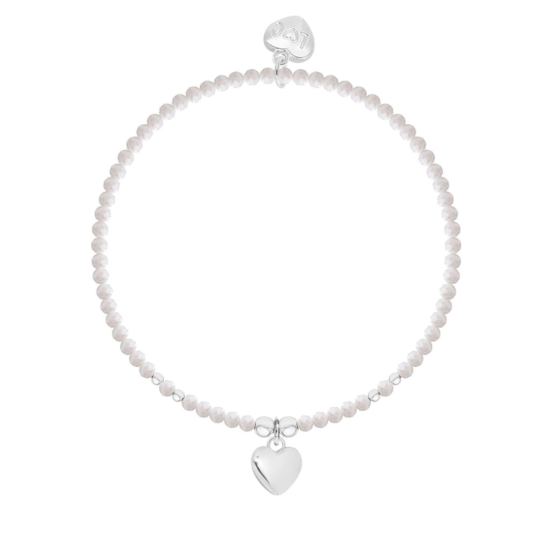 Friendship crystal beaded charm bracelet