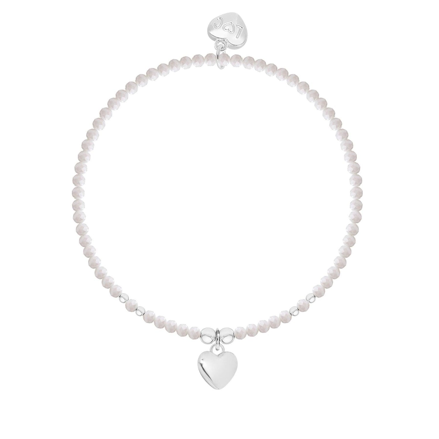 Friendship crystal beaded charm bracelet