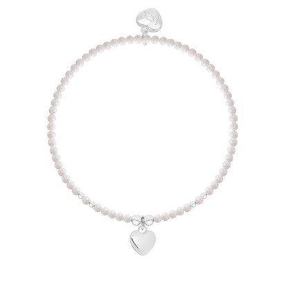 Friendship crystal beaded charm bracelet