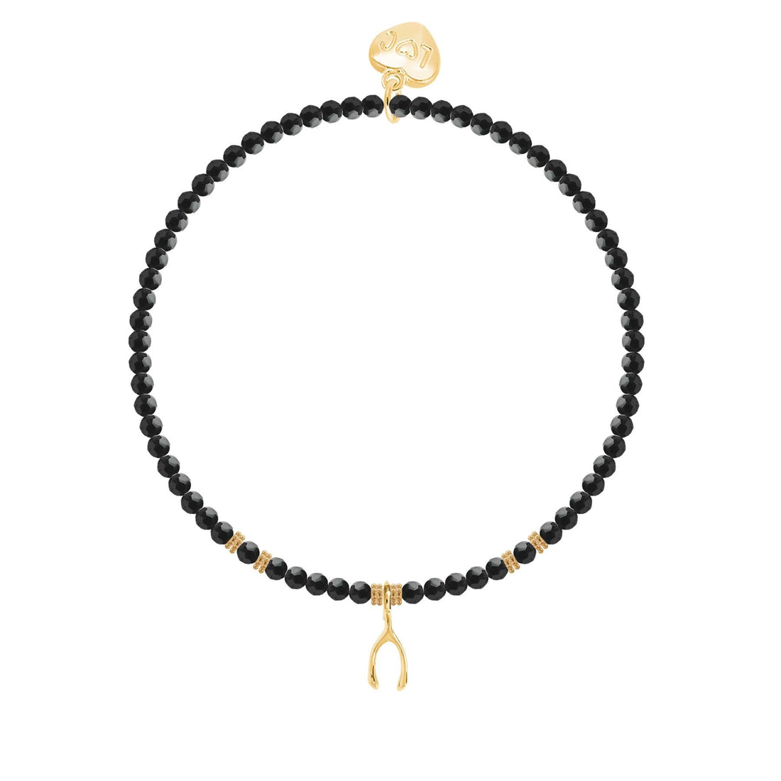 Make a wish crystal beaded charm bracelet