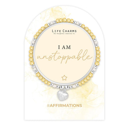 Affirmation bracelet - I am unstoppable