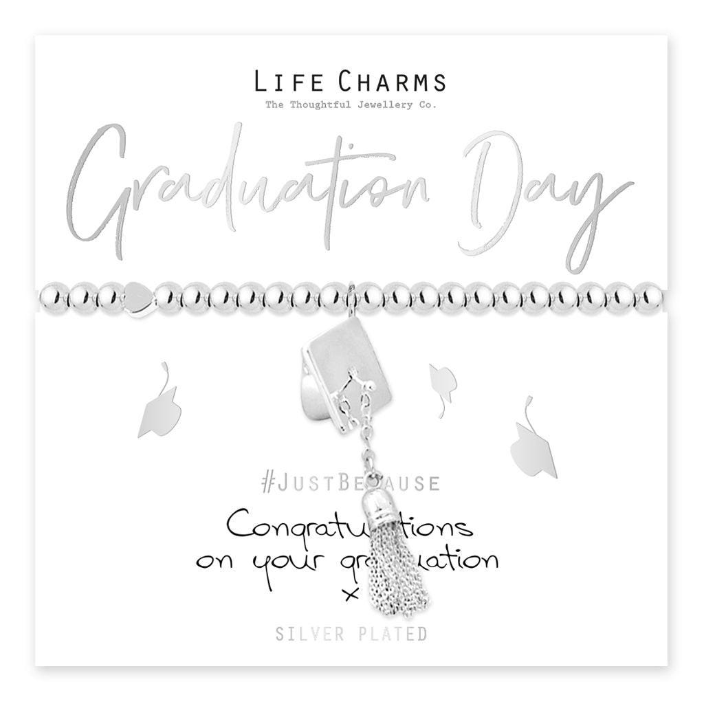 Silver Graduation Bracelet