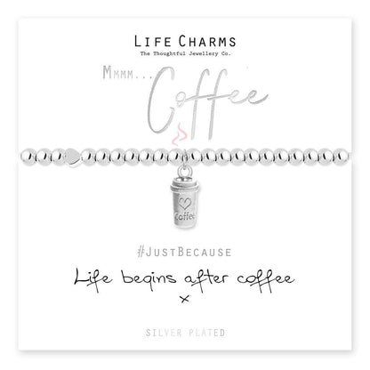 Life Begins After Coffee Bracelet