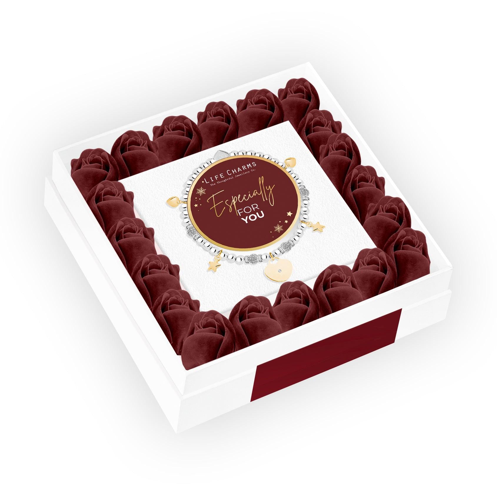 Christmas flower box with sleeve - Especially For You