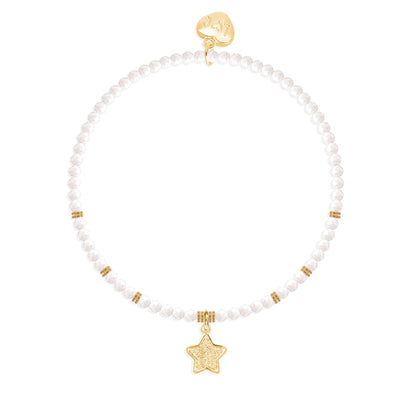 Merry Christmas crystal beaded charm bracelet