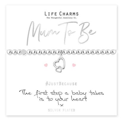 Mum To Be Heart Charm Bracelet