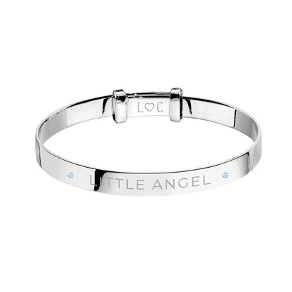 Christening baby boy bangle Little Angel