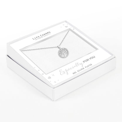 Family tree pendant necklace