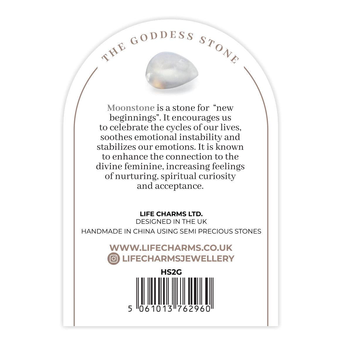 Moonstone &amp; gold beads healing crystals bracelet