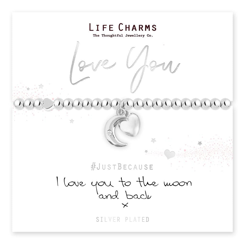 I Love You To Moon Back Bracelet