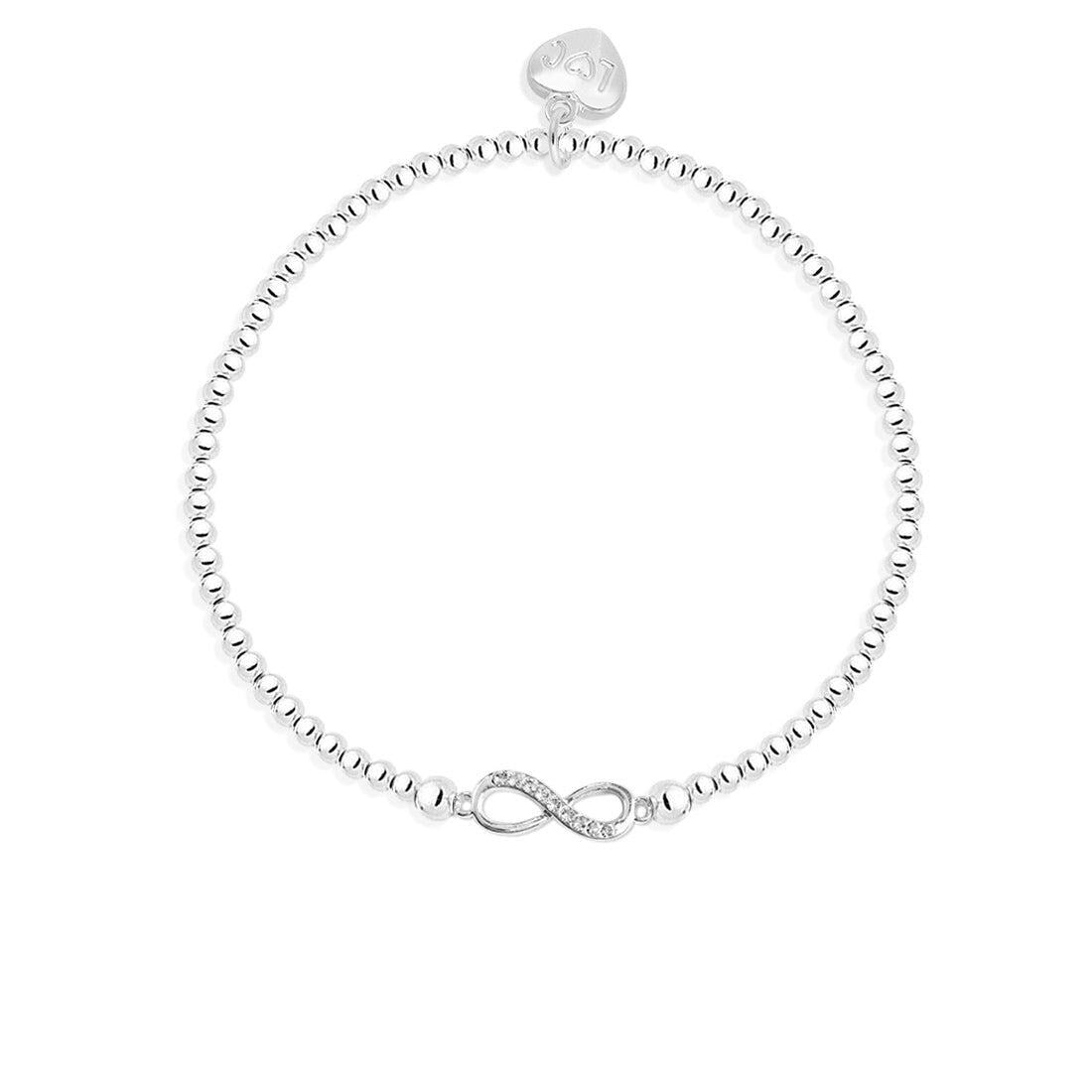 Forever infinity bracelet in silver