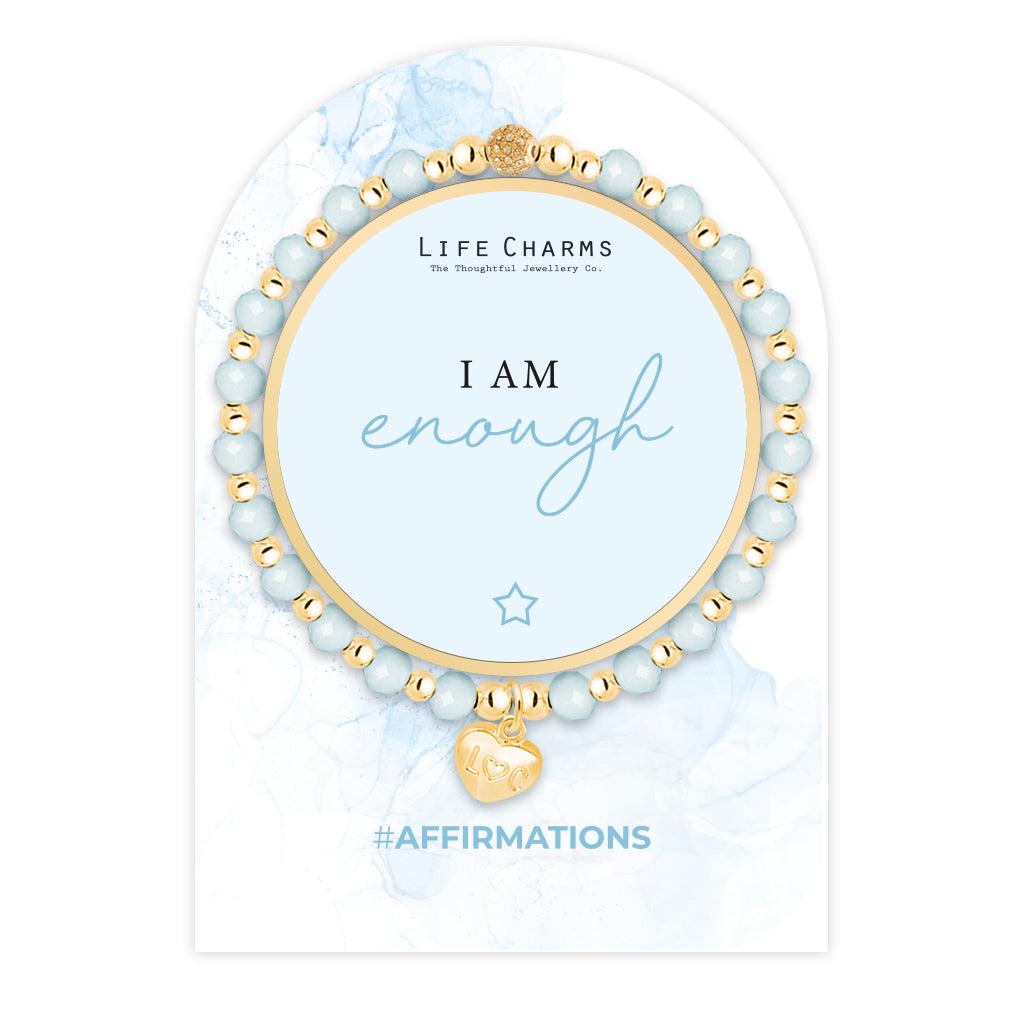 Affirmation bracelet - I am enough