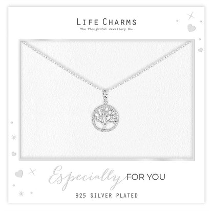 Family tree pendant necklace