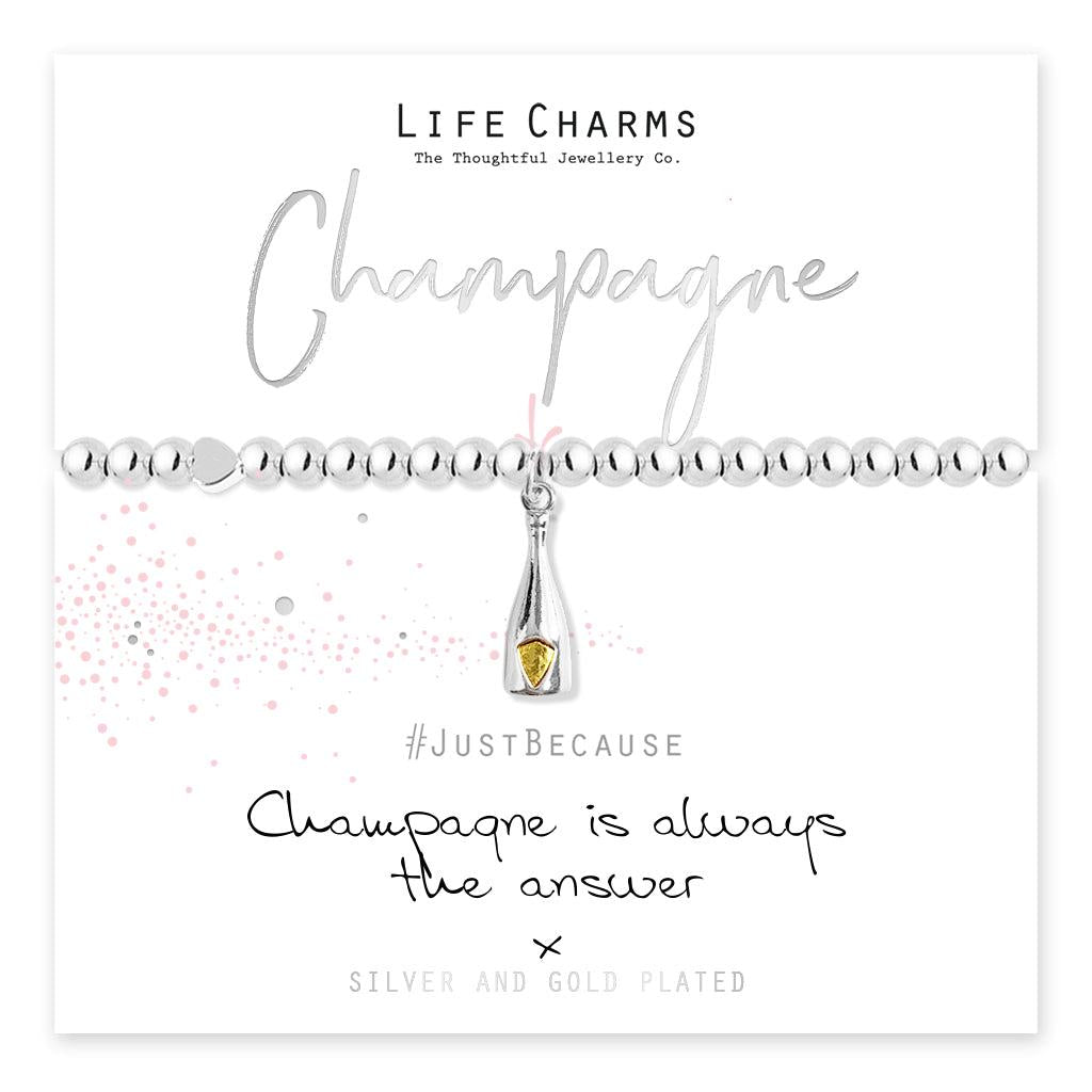 Champagne is Always Answer Bracelet