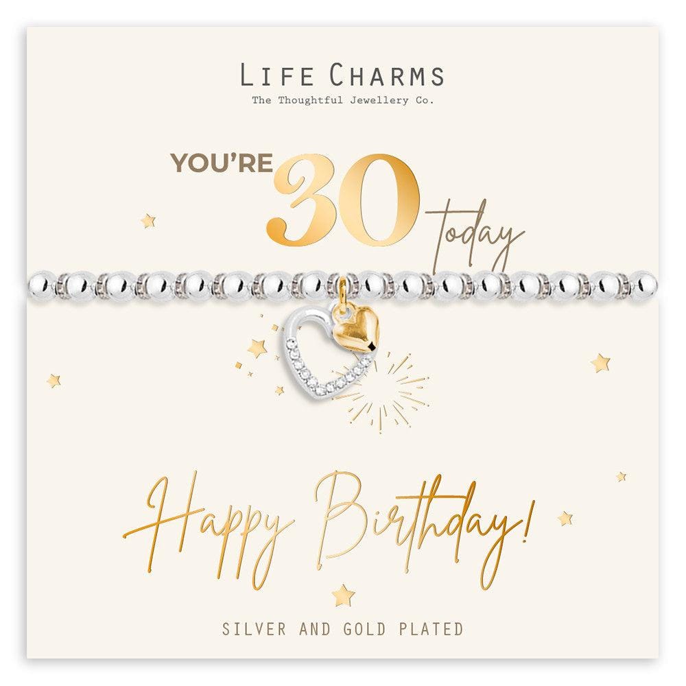 Happy 30th Birthday bracelet