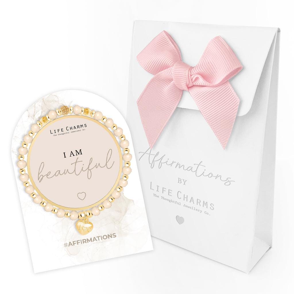 Affirmation bracelet - I am beautiful