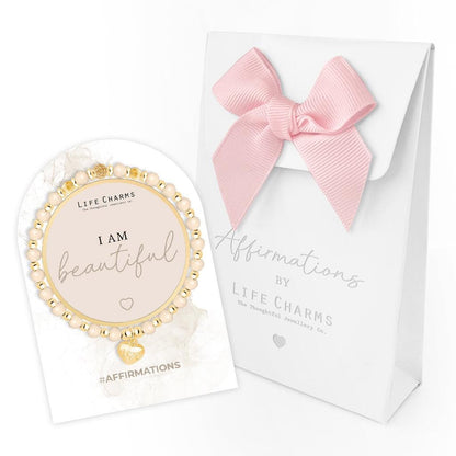 Affirmation bracelet - I am beautiful