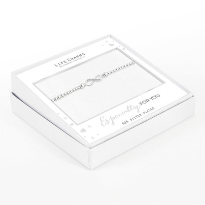 Forever infinity bracelet in silver