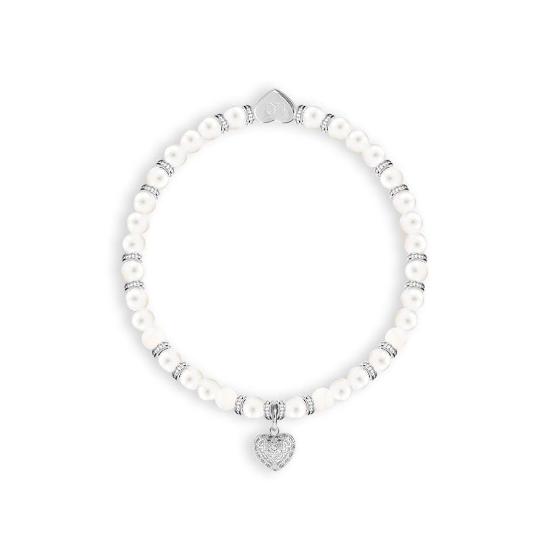 Thank You Bridesmaid - Freshwater pearls charm bracelet in flower box