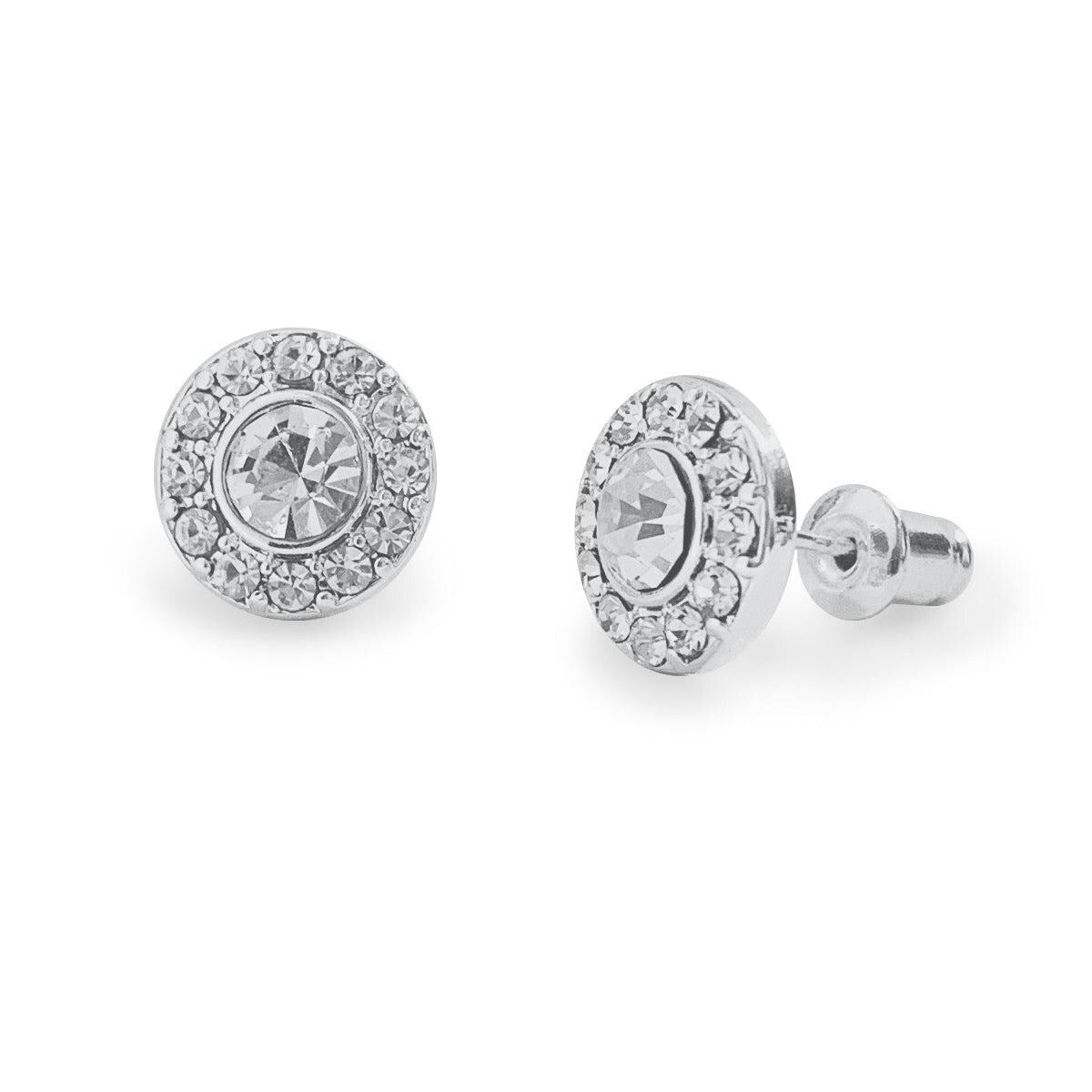 Round silver studs