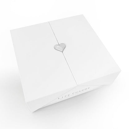 Something Blue - Freshwater pearls charm bracelet in flower box