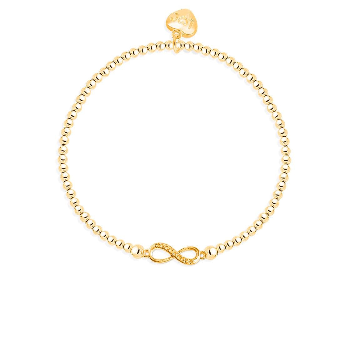 Forever infinity bracelet in gold