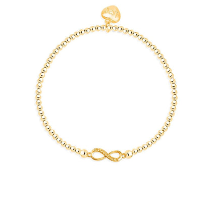 Forever infinity bracelet in gold