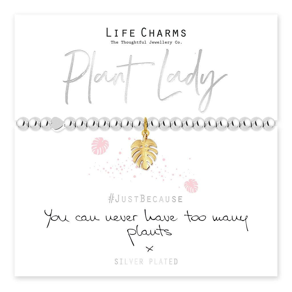 Plant Lady Gold Leaf Charm Bracelet