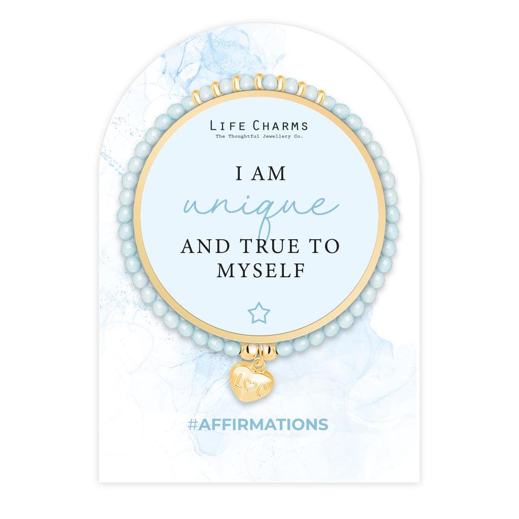 Affirmation bracelet - I am unique